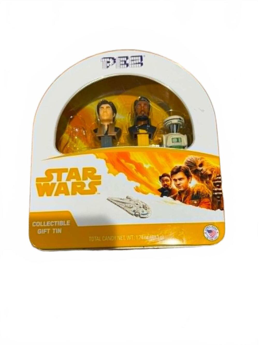 Star Wars Collectible Gift Tin with 3 Character PEZ Dispensers